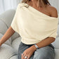 ⏳Limited-time 50% off⏰Women's Asymmetrical Off-Shoulder Batwing Sleeve Top👚-4