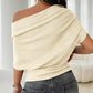 ⏳Limited-time 50% off⏰Women's Asymmetrical Off-Shoulder Batwing Sleeve Top👚-6
