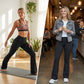 👖 Flattering Freedom | Women's High-Waist Flare Yoga Cargo Trousers