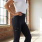 👖 Flattering Freedom | Women's High-Waist Flare Yoga Cargo Trousers