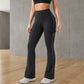 👖 Flattering Freedom | Women's High-Waist Flare Yoga Cargo Trousers