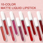 💞10Pcs Matte Waterproof  Long Lasting Lip Gloss-2