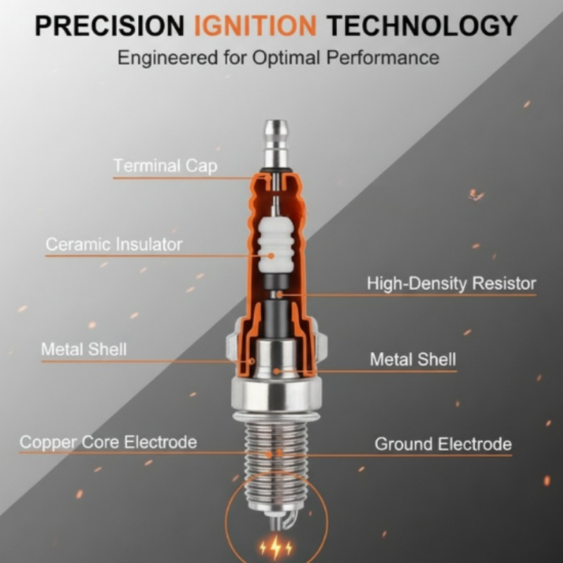 D8TC High Performance Three-Electrode Spark Plug-6