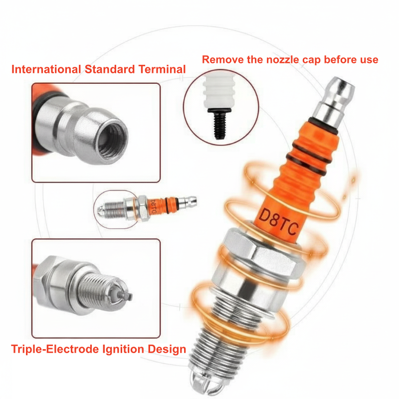 D8TC High Performance Three-Electrode Spark Plug-8