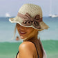 🎀 Hot Sale 50% OFF👒 | Straw Hat with Retro Bow – Foldable & Breathable for Summer-4