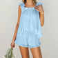 🔥 🔥 🔥 Soft & Comfy Ruffle Trim Pajama Set