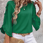 🍂 Women's Ruffle Trim Flowy Sleeve Blouse