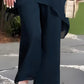 ✨ Charming Irregular Top & Wide Leg Pants Set 💞