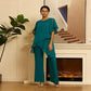 ✨ Charming Irregular Top & Wide Leg Pants Set 💞