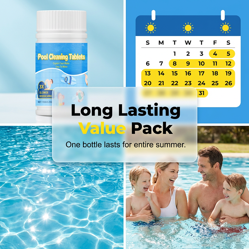 🏠 Home Essential 🌸 Pool Cleaning Tablets for Crystal Clear Water-5