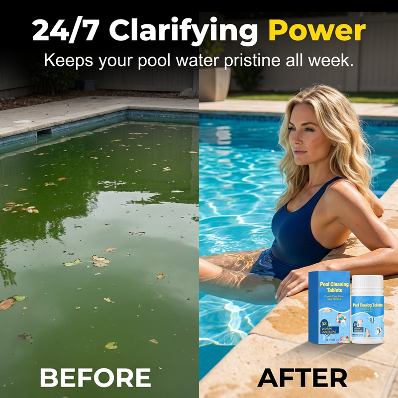 🏠 Home Essential 🌸 Pool Cleaning Tablets for Crystal Clear Water-7