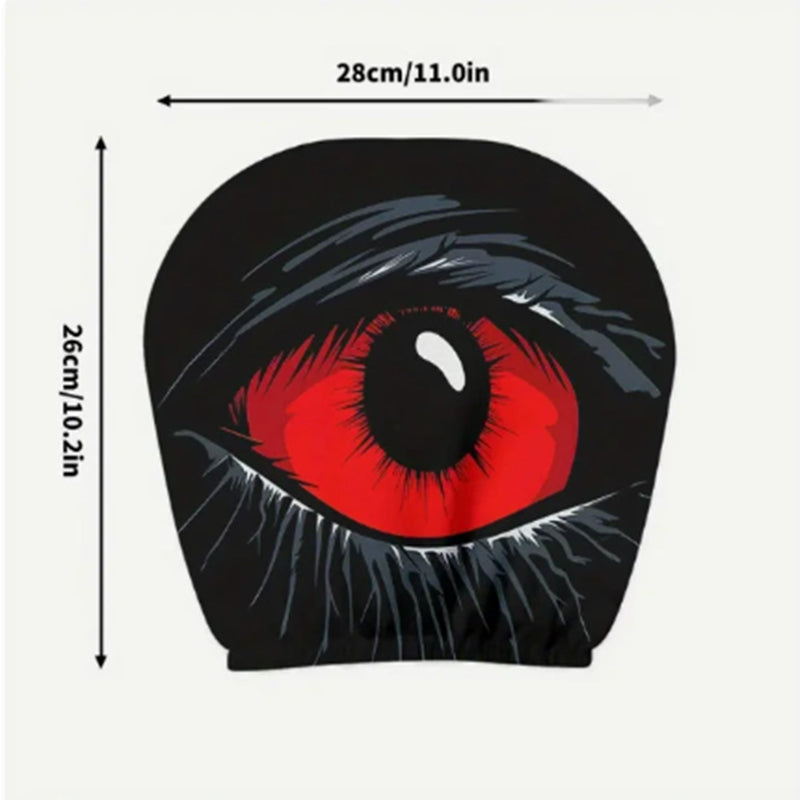 🔥👁️Red Eye Car Headrest Cover – Creepy Design & Soft 😈👁️‍🗨️-1