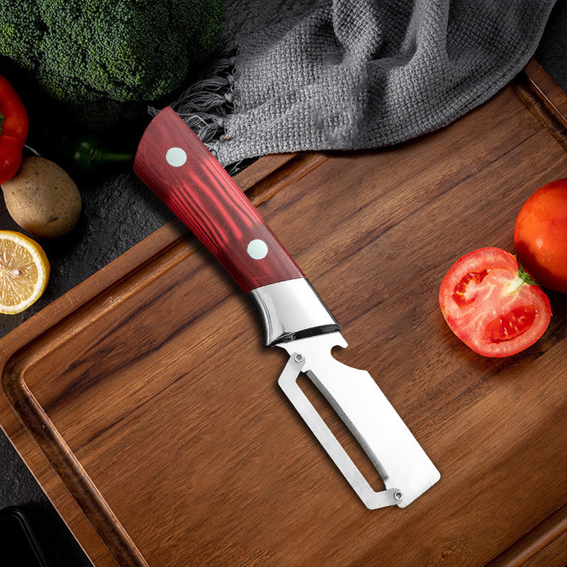 🍺Thickened Stainless Steel Multi-Peeler – Heavy-Duty, Wide Blade, Bottle Opener-9