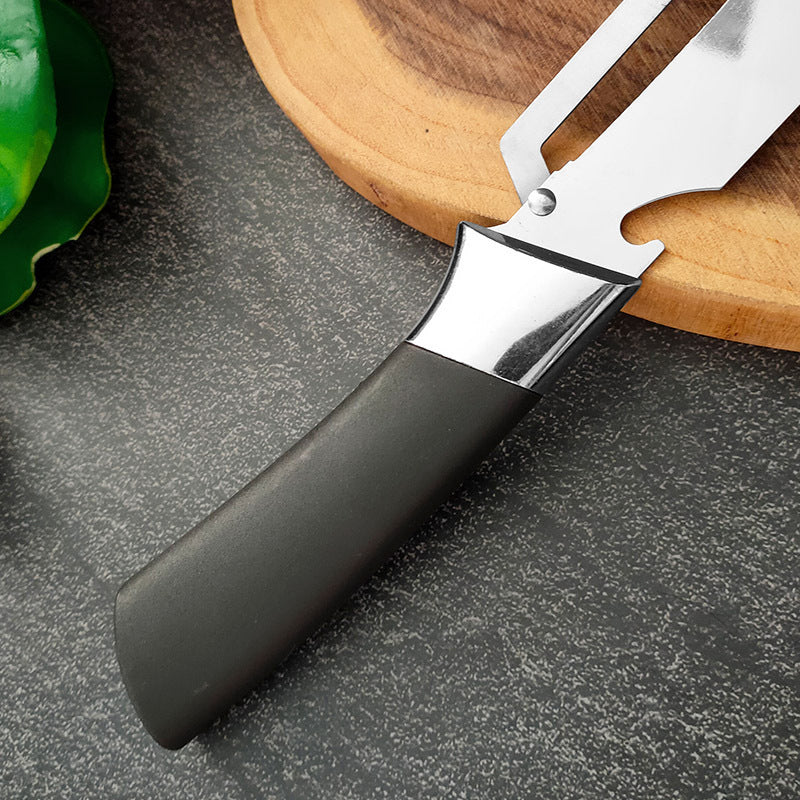 🍺Thickened Stainless Steel Multi-Peeler – Heavy-Duty, Wide Blade, Bottle Opener-8