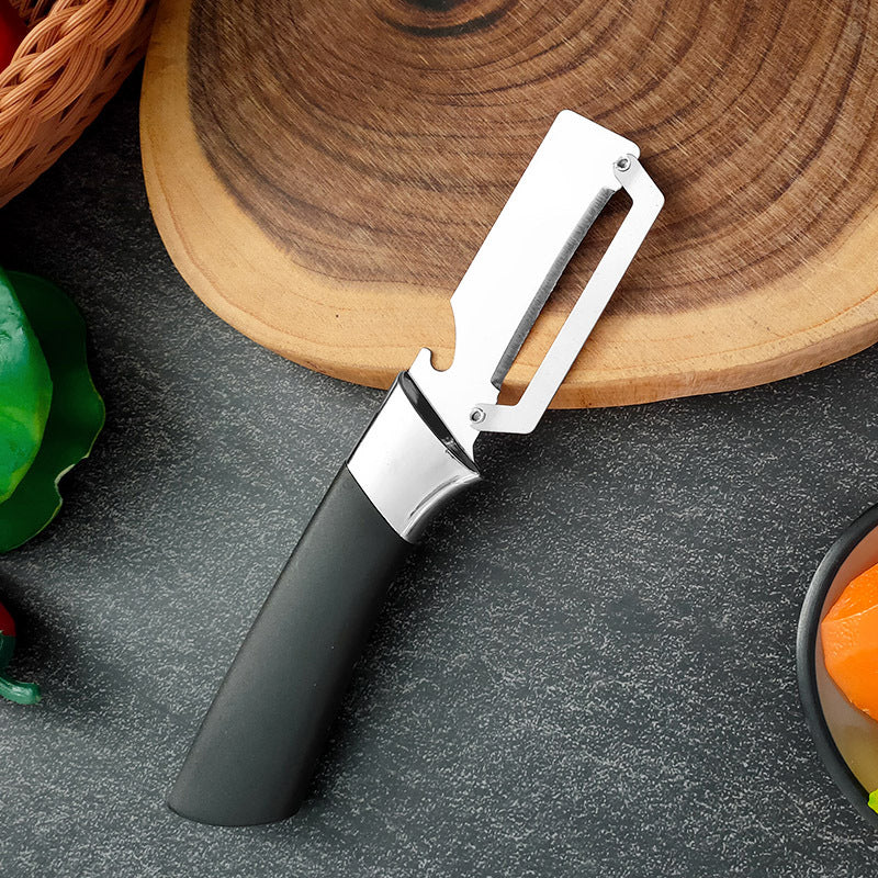 🍺Thickened Stainless Steel Multi-Peeler – Heavy-Duty, Wide Blade, Bottle Opener-11
