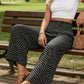 ⏳Limited-time 50% off⏰Women's Smocked High Waist Wide Leg Pants👖-4