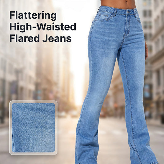 👖 High-Waist Stretch Flare Jeans for Women