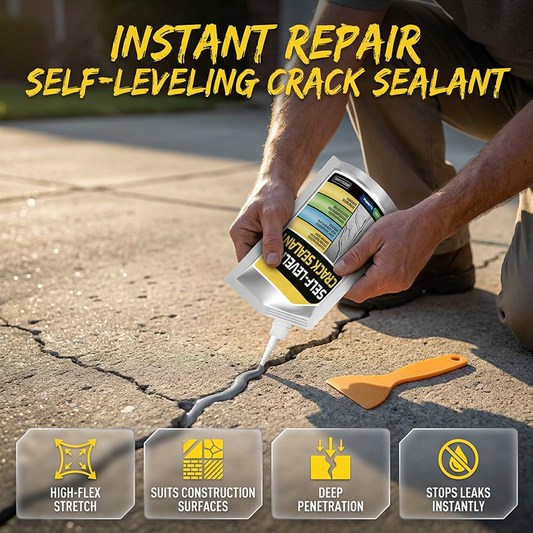 🔥🔥🔥 Limited-time 💨 Buy 1 Get 1 Free ！！！🛠️ Self-Leveling Concrete Crack Sealant – Waterproof & Durable 💧🔒