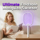 50K+ SOLD! 🏆 2‑in‑1 Foldable Mosquito Swatter – Manual zap + UV auto trap. USB rechargeable, folds flat for storage. Sleep bite‑free tonight!