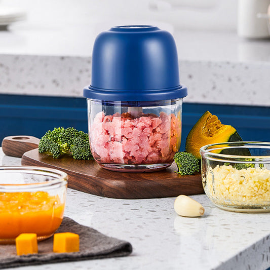 ⏰Cordless Multifunctional Mini Electric Food Processor, Wireless Portable Kitchen Chopper for Minced Meat, Garlic & Baby Puree, Fast Food Prep Kitchen Helper
