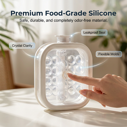 🥇Summer Hot Sale💦Portable Silicone Ice Ball Maker Kettle🧊