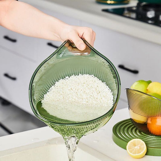 ✨Multipurpose Rice Washing Bowl Strainer with Handle