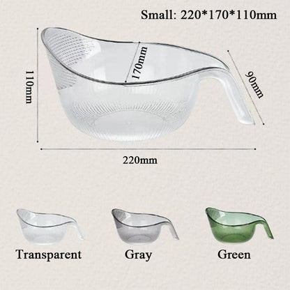 ✨Multipurpose Rice Washing Bowl Strainer with Handle