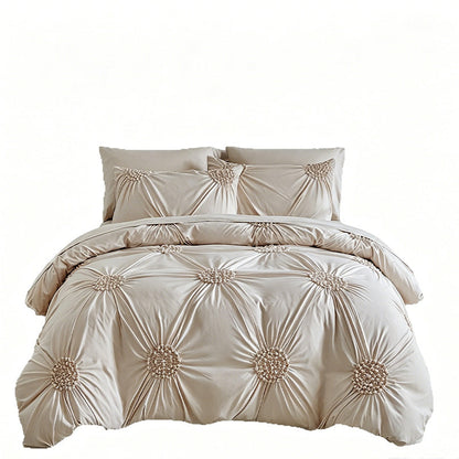 📢📢Limited-Time Offer !! ⏰Elegant Pinch Pleat Duvet Cover Set