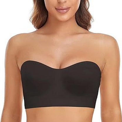 💕 Strapless Non-Slip Bra for Women,Soft, Comfortable And Made To Stay In Place