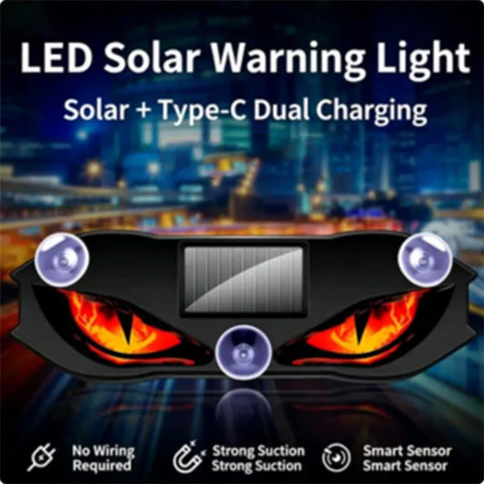 🚗🔆 Solar-Powered LED Car Warning Light ! Solar-powered, weatherproof, automatic activation at dark – for more safety on the roadside. 🔥🛡️