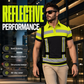 📢 LIMITED TIME! 👕 Men's High Visibility Reflective Short Sleeve Shirt – Neon Blocks & Athletic Fit Cut ⏰
