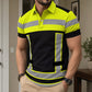 📢 LIMITED TIME! 👕 Men's High Visibility Reflective Short Sleeve Shirt – Neon Blocks & Athletic Fit Cut ⏰