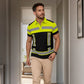 📢 LIMITED TIME! 👕 Men's High Visibility Reflective Short Sleeve Shirt – Neon Blocks & Athletic Fit Cut ⏰