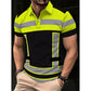 📢 LIMITED TIME! 👕 Men's High Visibility Reflective Short Sleeve Shirt – Neon Blocks & Athletic Fit Cut ⏰