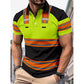 📢 LIMITED TIME! 👕 Men's High Visibility Reflective Short Sleeve Shirt – Neon Blocks & Athletic Fit Cut ⏰