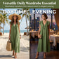 🥳SUMMER HOT SALE🥳💞50K+ SOLD!💥👗Women's Casual Sleeveless V-Neck Ruffle Dress