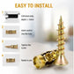 🛠️🔩Self Drilling Drywall Anchors with Screws Kit Easy Install Wall Fixing Accessories