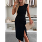 ✨ Elegant Sleeveless Slit Dress – Chic Summer Style for Women👗