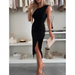✨ Elegant Sleeveless Slit Dress – Chic Summer Style for Women👗