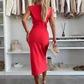 ✨ Elegant Sleeveless Slit Dress – Chic Summer Style for Women👗