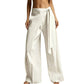 ✨Women's Flowy Wrap Front Wide Leg Pants