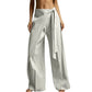 ✨Women's Flowy Wrap Front Wide Leg Pants