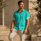 ☀️👔 LIMITED-TIME  ! Men’s Geometric Print Relaxed-Fit Button-Down Shirt – Soft Summer Feel, Roomy Comfort & Vacation-Ready Style ✨