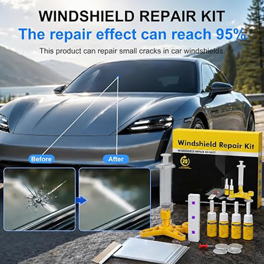 🚗 WindshieldFix Pro – Car Glass Chip Repair Kit For Quick Crack Repair