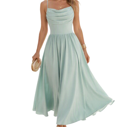 👗✨ Women's Elegant Spaghetti Strap Maxi Dress ! Flowing silhouette, delicate straps, timeless elegance – perfect for summer & special occasions. 🔥🌸