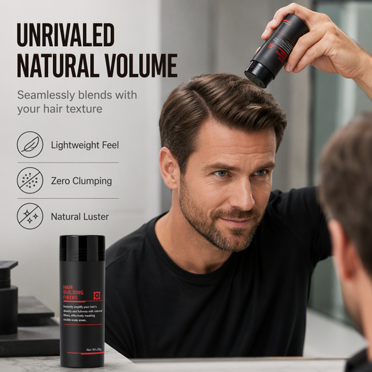 🥳2026 HOT SALE🥳💞50K+ SOLD!💨✨ Hair Building Fibers – Instantly fills thinning spots & receding hairlines. Natural volume in 3 seconds – no more bald patches! 💇‍♂️🛡️