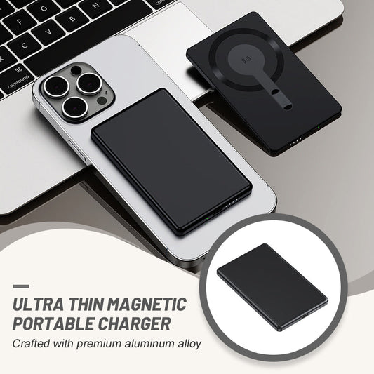 📱⚡️ 5000mAH Ultra Thin Magnetic Portable Charger