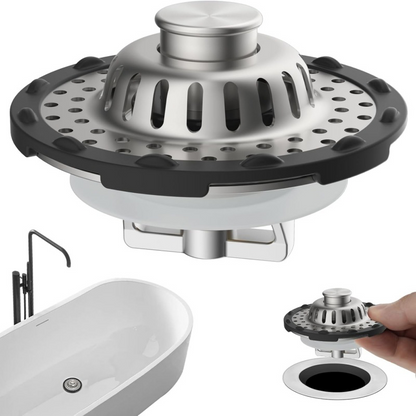🔥 Stainless Steel Kitchen Sink Strainer