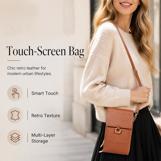 👜 Anti-Theft Touchscreen Crossbody Phone Bag