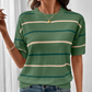 👕 Women's Classic Striped Short-Sleeve T-Shirt
